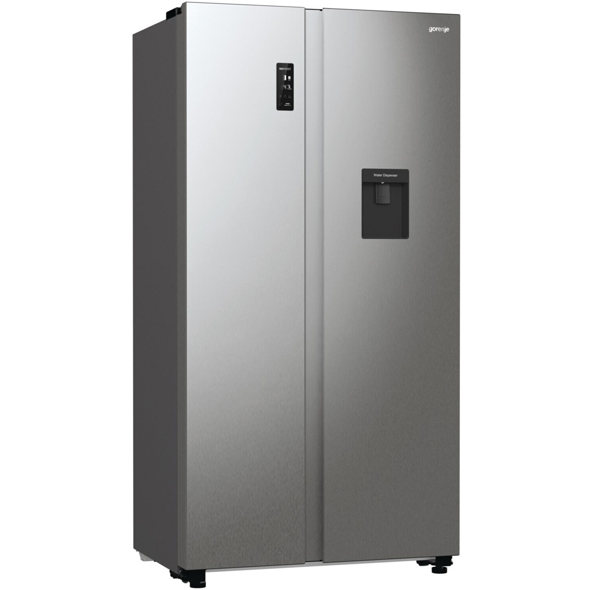 Gorenje Grau-(No-Frost)-Side-by-Side-Kühlschrank-(CrispZone-FastFreeze) NRR9185EAXLWD