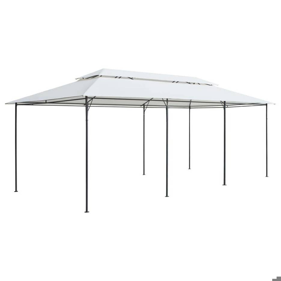 Haba Pavillon - 600x298x270cm Weiß (Modellnummer: 180g/m²)