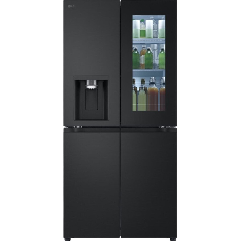 LG - Side-by-Side-Kühlschrank, freistehend, schwarz (GMG861EPAE)