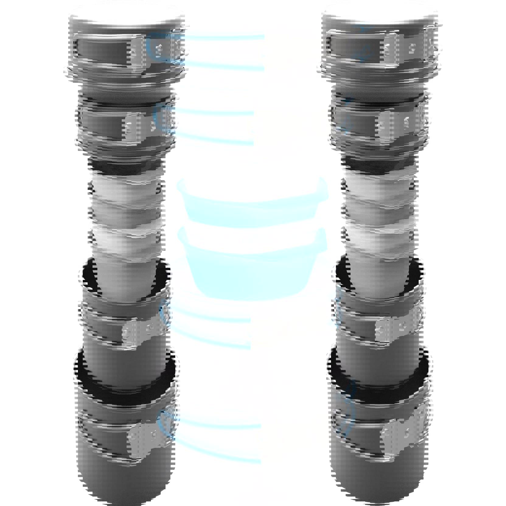 Highlander Kochset - Grau Türkis (Ø 190 x H 145 mm) 1 Set CP211