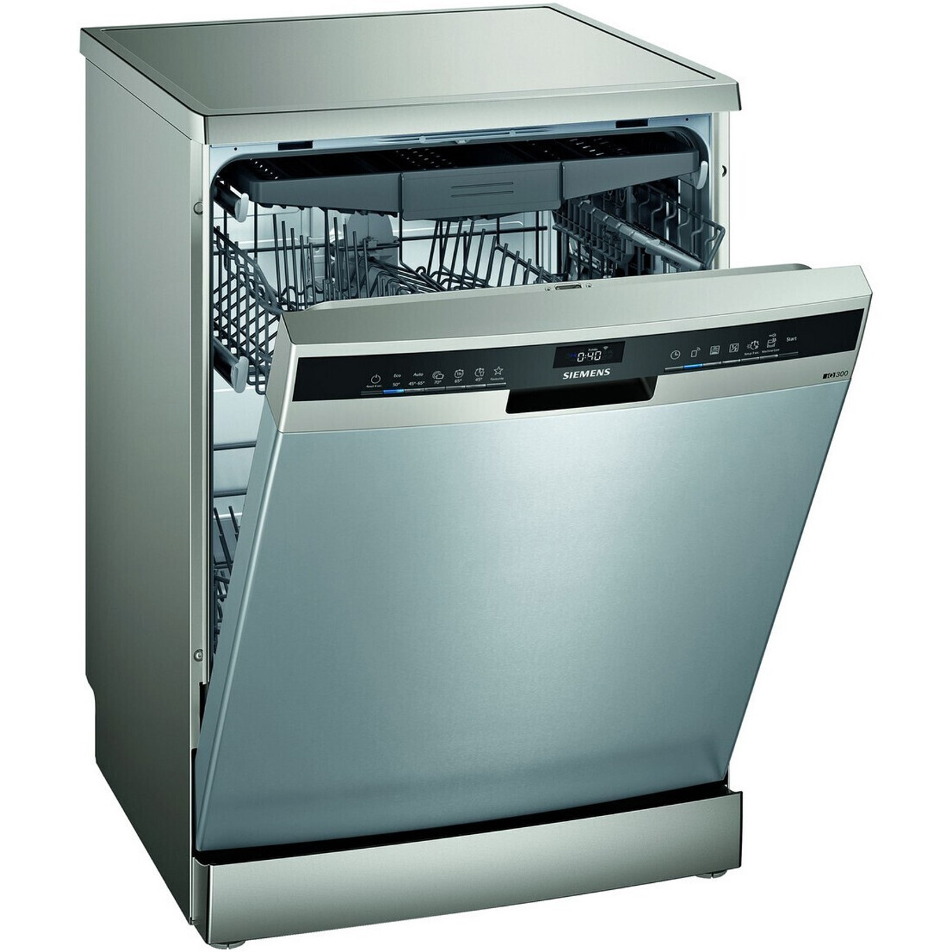 Siemens Einbaugeschirrspüler - (WLAN, 60cm, AquaStop, Besteckschublade, 13 Gedecke, Teilintegrierbar) - SN23EI14VE