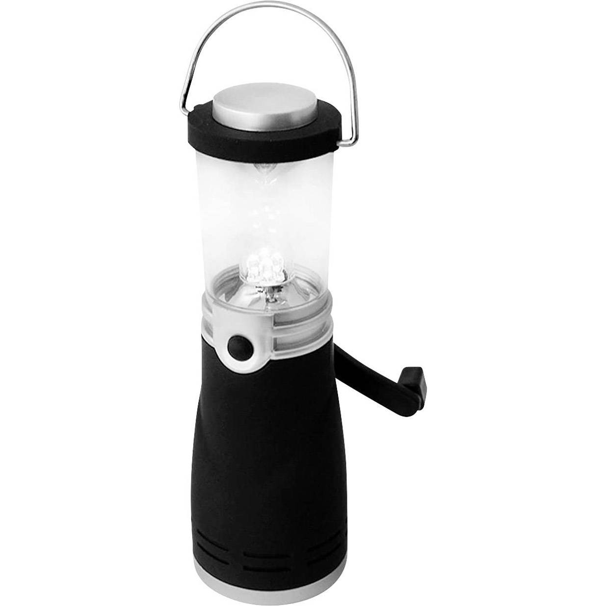 Eaxus LED Camping-Laterne - Dynamobetrieben (Schwarz, Li-Ion, Wasserdicht) 4260183012795