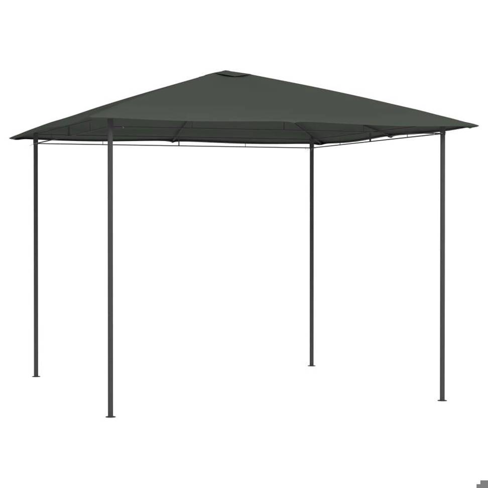 Haba Pavillon - 3x3x2,6 m (Anthrazit) 160 g/m²