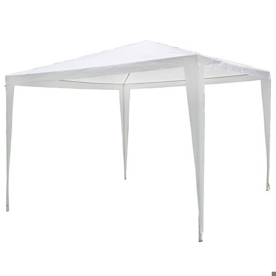 HI - Pavillon Weiß, 3×3 Meter (Modellnummer bleibt unberücksichtigt)