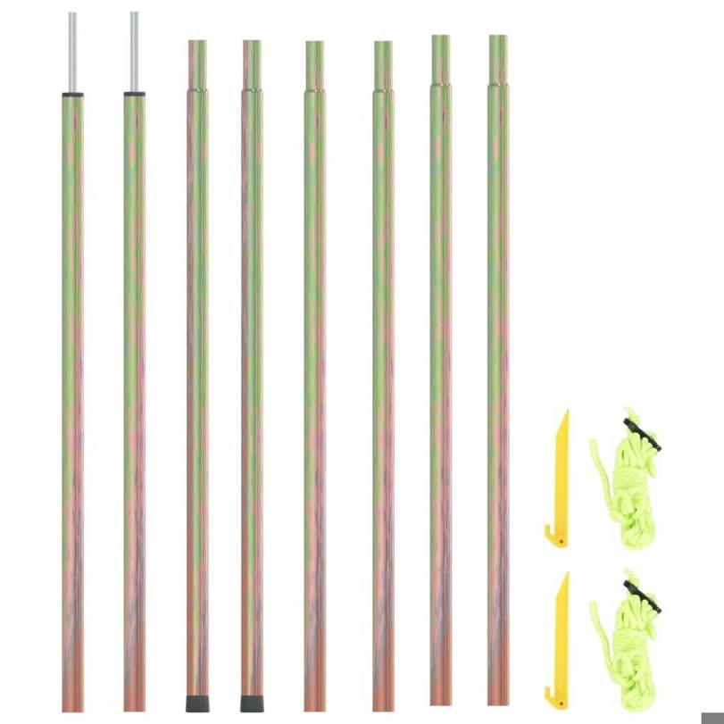 Haba Sonnensegel-Stangen - 2 Stk. (200 cm) Verzinkter Stahl