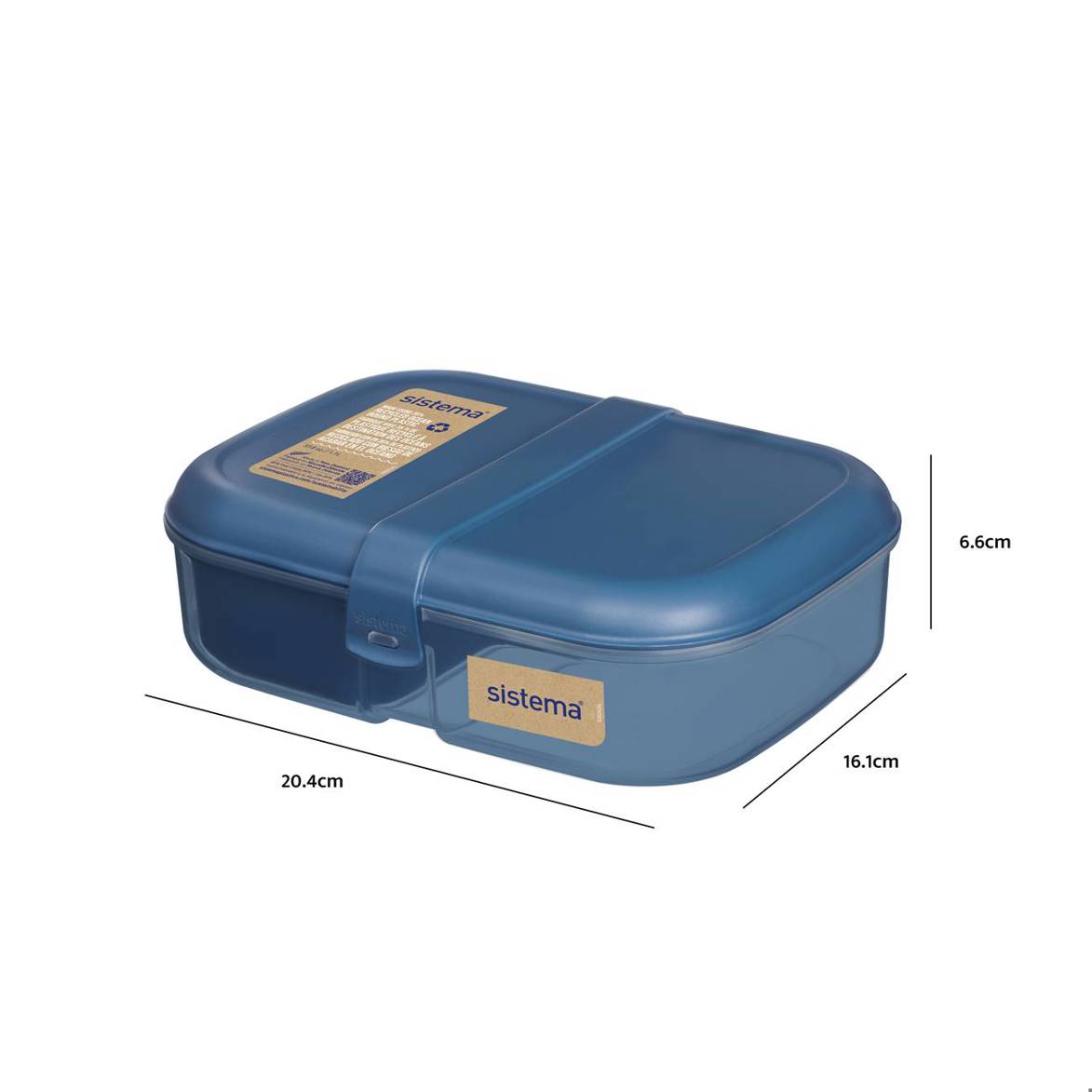 Sistema - Plastics Lunchbox Ribbon - recyceltes PP 1.1 l (Gewicht 0.217) - 1 Stück